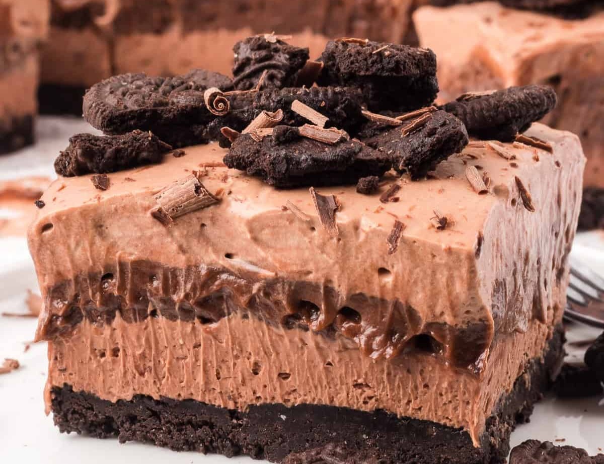 Death By Chocolate Dream Bars top view