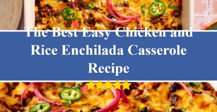 Easy Chicken and Rice Enchilada Casserole