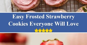 Frosted Strawberry Cookies
