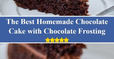 Homemade Chocolate Cake with Chocolate Frosting