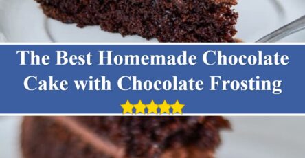 Homemade Chocolate Cake with Chocolate Frosting