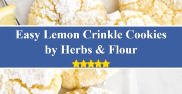 Lemon Crinkle Cookies - Herbs & Flour