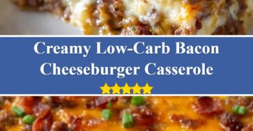 Low-Carb Bacon Cheeseburger Casserole