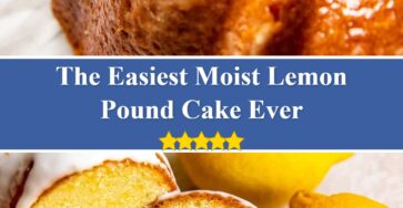 Moist Lemon Pound Cake